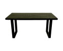 Rechthoekige eettafel Melbourne - 180x90x77 - zwart - Mangohout/metaal