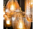 Hanglamp 5L diamond grain mix - Diamond glass