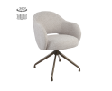 Tower Living eetkamerstoel Porto draaibaar Anodic - Toro 25 cream