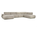 SEVN Emilia modulaire U-bank &ndash; Silencio Taupe &ndash; 427x262 cm - Zelf samen te stellen