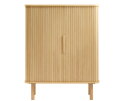 Opbergkast Cavo - eikenfineer naturel - 90x40x113 cm - 2 deuren
