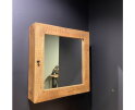 Benoa 1 Door & Mirror Mango Bathroom Cabinet 80