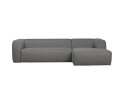 Bean Hoekbank Rechts Incl. Kussens Middengrijs Gemeleerd - WOOOD Exclusive