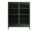 Vitrinekast Bronco metaal 140 cm - Groen
