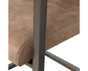 BAS EETKAMERSTOEL LEERLOOK TAUPE - WOOOD