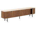 TV stand Lagoon large, 6 doors,55x220x35 cm, teakwood + mortex