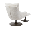 Force Fauteuil met voetenbank - Cremona 02 sand (draaibaar)