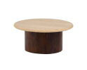 Salontafel New york rond Ø78 cm travertin - Bruin | Mysons