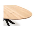 Eettafel Vienna organisch eikenhout - houten spinpoot - 160x100 cm