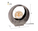 Tafellamp full moon - Oud zilver