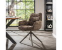 Armstoel Lounge draaibaar VPE2 - Hoven taupe-bruin