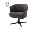 Tower Living Eetkamerstoel Perca draaibaar Chenille - TED 17 blue-grey