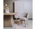 Brescia Armstoel - fabric Puente 09 light grey (draaibaar)