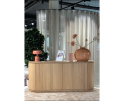 Dressoir Lazlo eiken 2-deurs 180x43x82 cm - Naturel