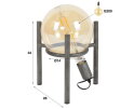 Tafellamp saturn &Oslash;20 lichtbron - Oud zilver