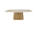 Eettafel 215 centre Romano - Ceramic 3D Travertine