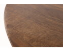 Eettafel Tokio rond mangohout smooth Ø120 cm - Walnoot