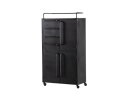 Black Beauty Kast Op Wielen Metaal Zwart - BePureHome