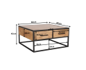 Salontafel Denver | 80x80 cm