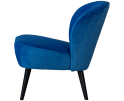 Sara Fauteuil Imitatiebont Felblauw - WOOOD