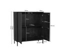 Kabinet kast Madison Bruin Mangohout 100 cm