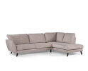 3 seater corner right, fabric Orinoco 23, K460 beige, black leg