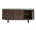 Dressoir Natu eiken 180x44x75 cm - japandi - Espresso bruin