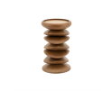 Pillar candle holder Kasane - bruin | BY-BOO