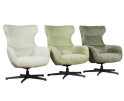 Draaifauteuil Foss stof Movie Herb 214 groen met hoge rug
