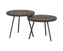 Maxime Bijzettafel Recycled Hout Naturel 46xØ54cm - WOOOD Exclusive