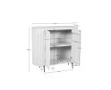 Kabinet kast Solana Bruin Mangohout 115 cm