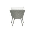 Bistroset Elise Grijs 3-delig PE wicker en grijze kussens - tuinset