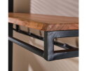 Kapstok custom 6 haken hoedenplank - Massief acacia naturel