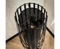 Vloerlamp 120 3L cylinder mesh - Charcoal