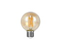 Lichtbron LED [G60] filament bol Ø6 - Amberkleurig glas