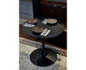 BISTRO TROMPETVOET METAAL ZWART 72xØ60CM - WOOOD