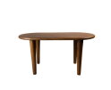 Bijzettafel Tide ovaal acacia 90x50x50 - Bruin