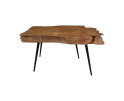 Salontafel  - 80x50x43 - Naturel- Teak/metaal