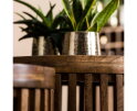 Salontafel Tweak set van 2 rond Mangohout - Zandkleur