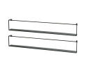 Set V 2 - Meert Wandplank Zwart 100cm - WOOOD