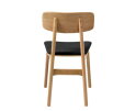 Eetkamerstoel Livo eikenhout naturel - zwart