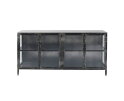 Dressoir Rift metal 4 deuren - Gun metal