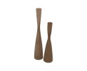 Kaarsenhouder set van 2  - ø8X32/ø8X42 - Naturel - Teak