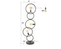 Vloerlamp 3L loop - Artic zwart