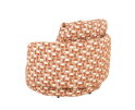 SEVN Lois fauteuil draaibaar - Rond en uitnodigend - Terracotta - 107x97x84 cm
