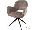 Eetkamerstoel Alicia - draaipoot 360ARS - Cremona - Fur 24 - Unique Collection