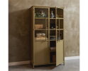 EXHIBIT VITRINEKAST METAAL KHAKI - BePureHome