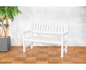 Tuinbank Bordeaux 2-Zits Grenen 125 cm - Wit
