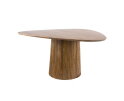Eettafel Wave Centro D150 - Massief mango zand