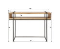 Kaptafel open vak edge - Massief acacia naturel
